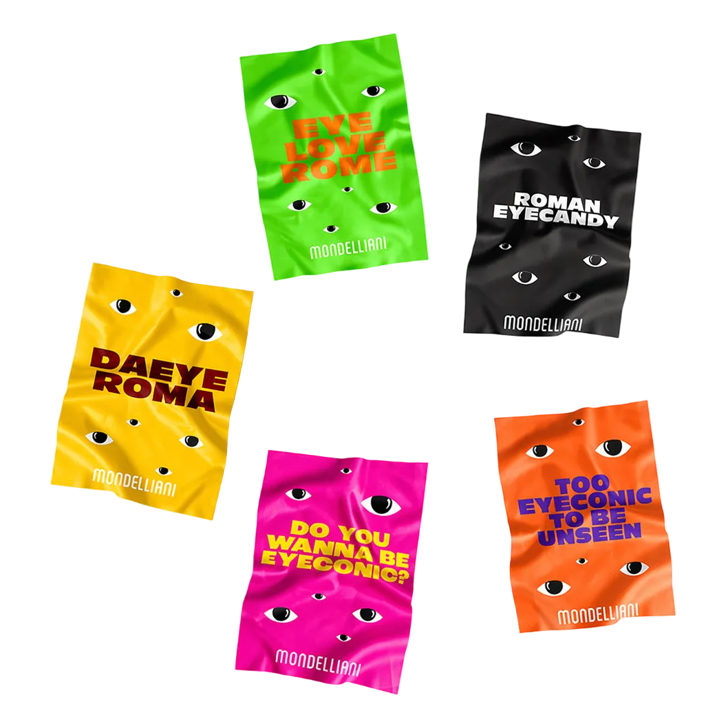 Mondelliani Eyeconic Collectables - Set of 5 Microfiber Cleaning Cloths