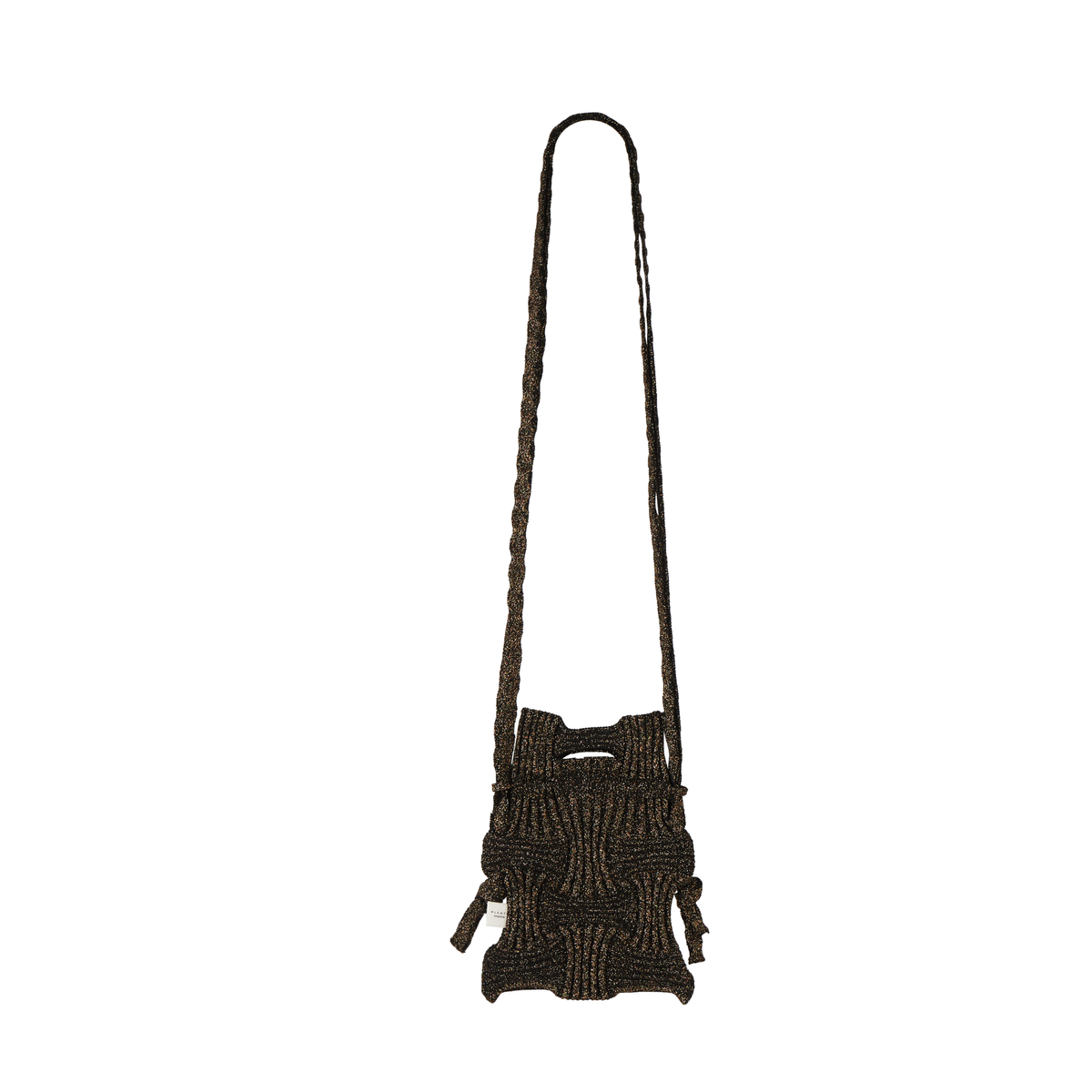 Pleatsmama Mini Cross Bow Bag Glitter